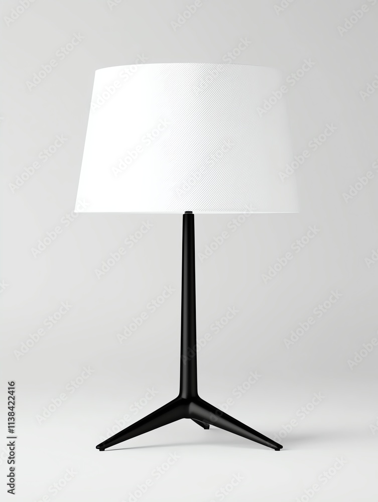 A minimalist black and white lamp with a simple, textured shade, perfect for modern interior decor and enhancing ambient lighting. A minimalist black and white lamp with a simple, textured shade, perfect for modern interior decor and enhancing ambient lighting.