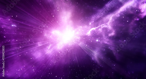 Purple Cosmic Rays Emanate ...