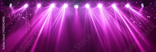 Purple Stage Lighting With ...