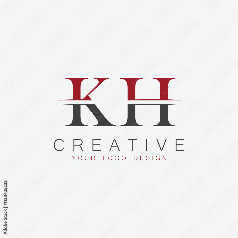 Fototapeta premium initial monogram letter logo with creative design.
