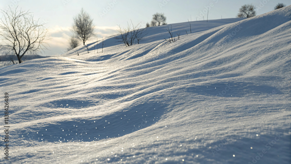 Obraz premium winter landscape with snow