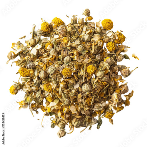 Colse up chamomile, isolated on a transparent background photo