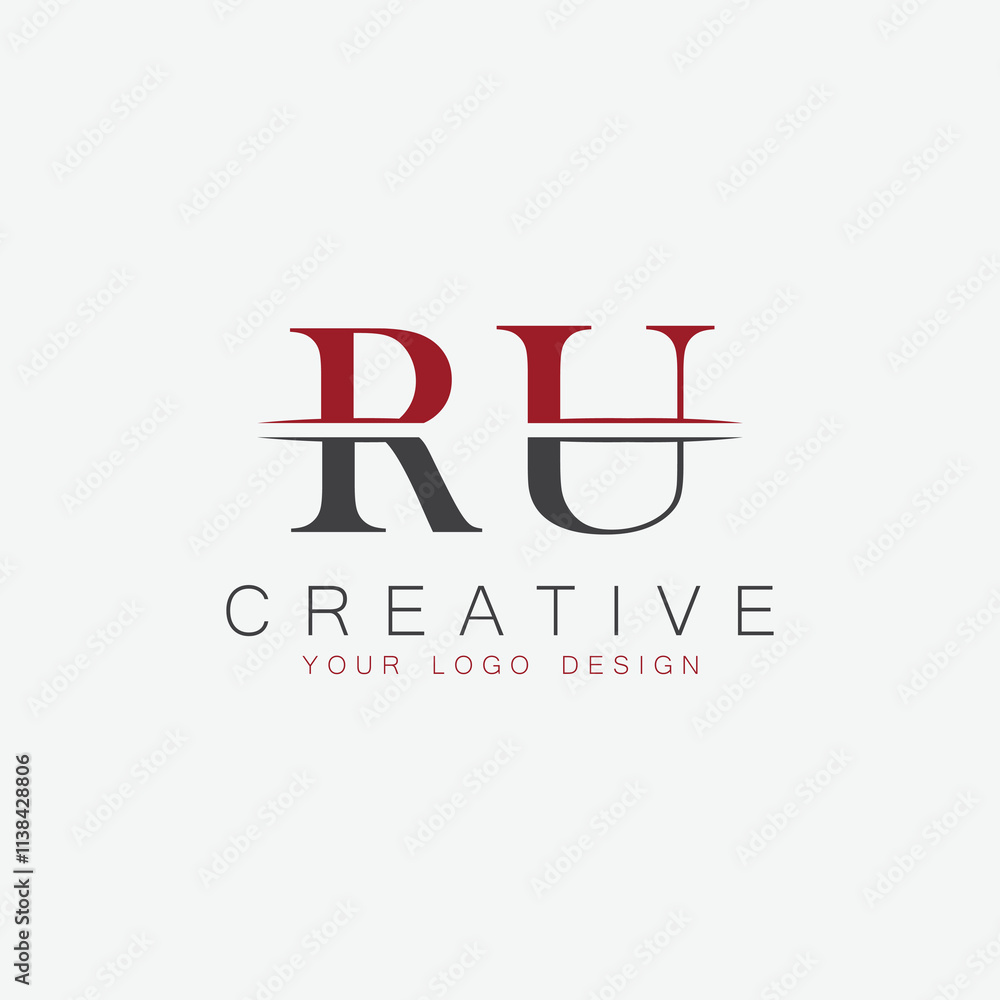 Fototapeta premium initial monogram letter logo with creative design.