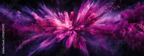 Abstract Purple and Pink Po...