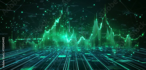 Abstract Digital Data Visua...