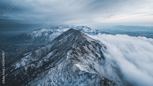 Wallpaper Mural snow covered mountains Torontodigital.ca