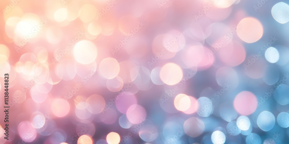 Abstract Pastel Bokeh Background Featuring Soft Pink and Blue Lights Abstract Pastel Bokeh Background Featuring Soft Pink and Blue Lights