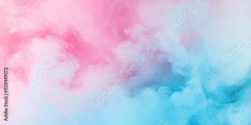 Abstract Pastel Pink and Bl...