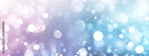 Abstract Pastel Bokeh Background With Sparkling Lights