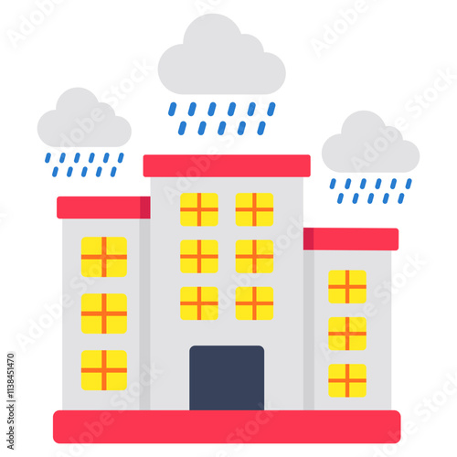 Rainfall icon in perfect design