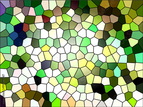 ステンドグラスのテクスチャー風抽象背景素材