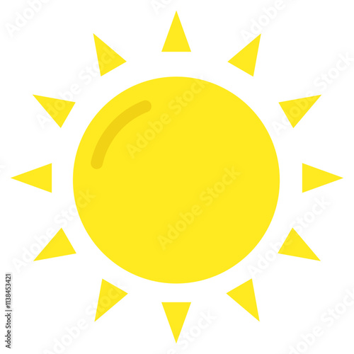 An icon design of sunlight