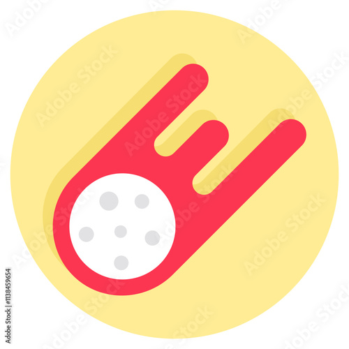 An icon design of meteorite