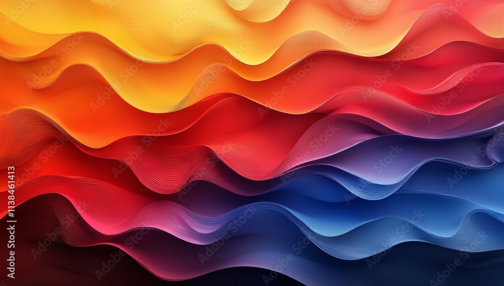 Obraz premium Abstract Colorful Waves Background