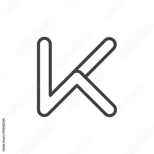 Keep icon Logo symbol outline set