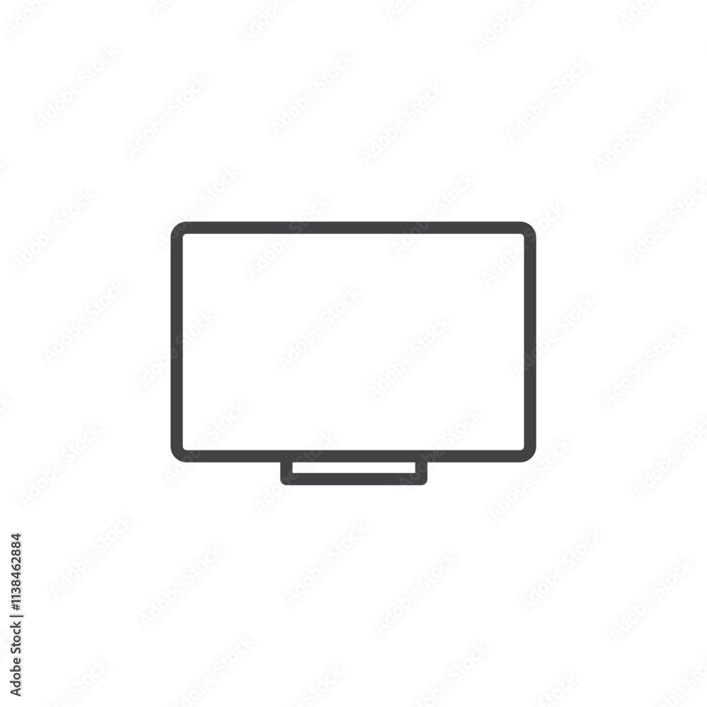 Lcd icon Logo symbol outline set Lcd icon Logo symbol outline set