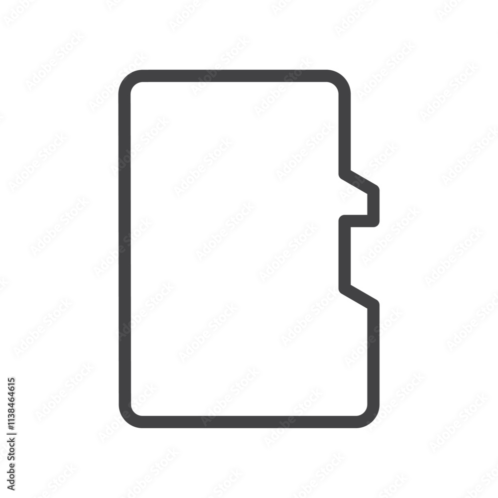 Sd card icon Logo symbol outline set Sd card icon Logo symbol outline set