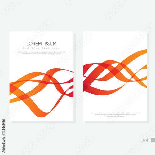 Creative A4 Abstract Cover Background Template.
