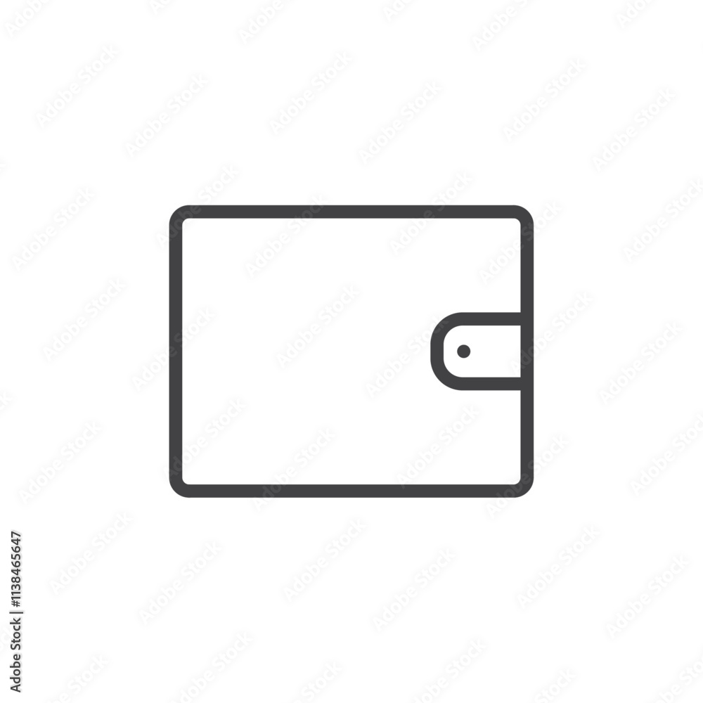 Wallet icon Logo symbol outline set Wallet icon Logo symbol outline set