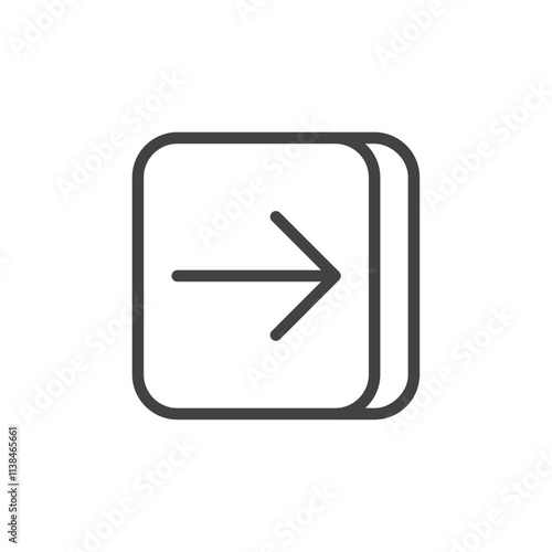 Free Download Window collapse right icon Logo symbol outline set - GFXLoad