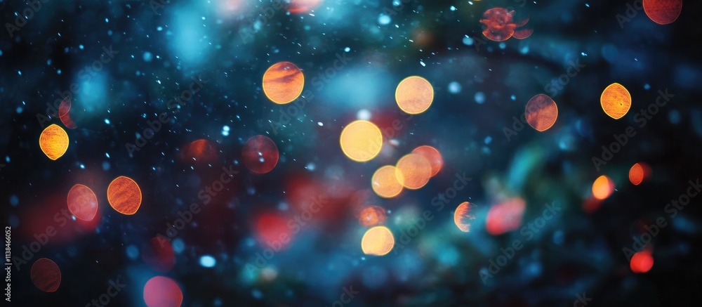 Colorful Bokeh Background of Christmas Tree Lights in a Festive Holiday Atmosphere Colorful Bokeh Background of Christmas Tree Lights in a Festive Holiday Atmosphere