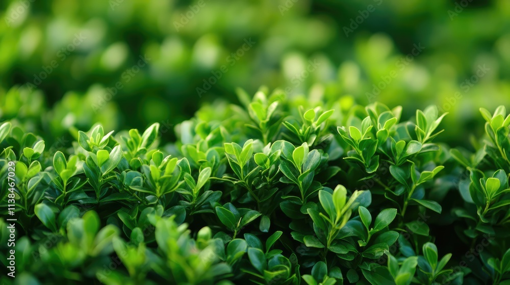 Lush green shrubbery background with blurred effect creating a serene natural atmosphere ideal for design or nature themes. Lush green shrubbery background with blurred effect creating a serene natural atmosphere ideal for design or nature themes.