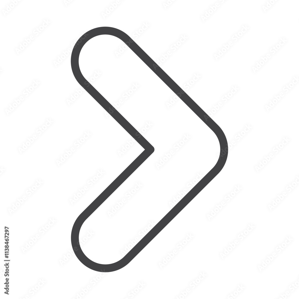 Arrow right icon Logo symbol outline set Arrow right icon Logo symbol outline set