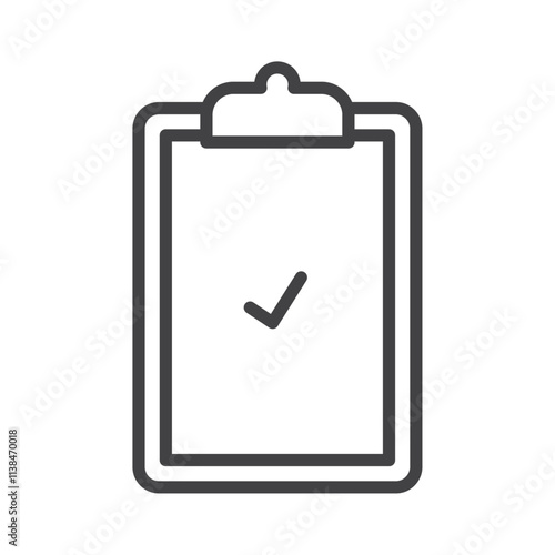 Contract approve icon Logo symbol outline set