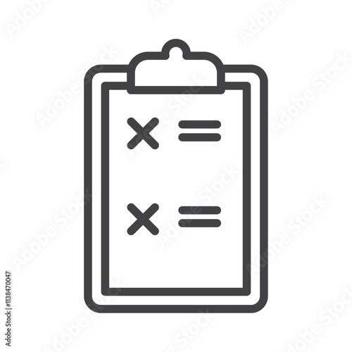 Contract deny icon Logo symbol outline set