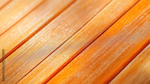 Textured orange wooden planks background with a warm summer vibe ideal for design projects and natural themes. photo