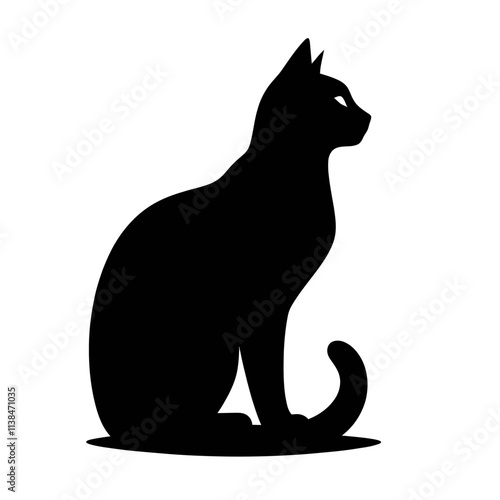 Black cat silhouette