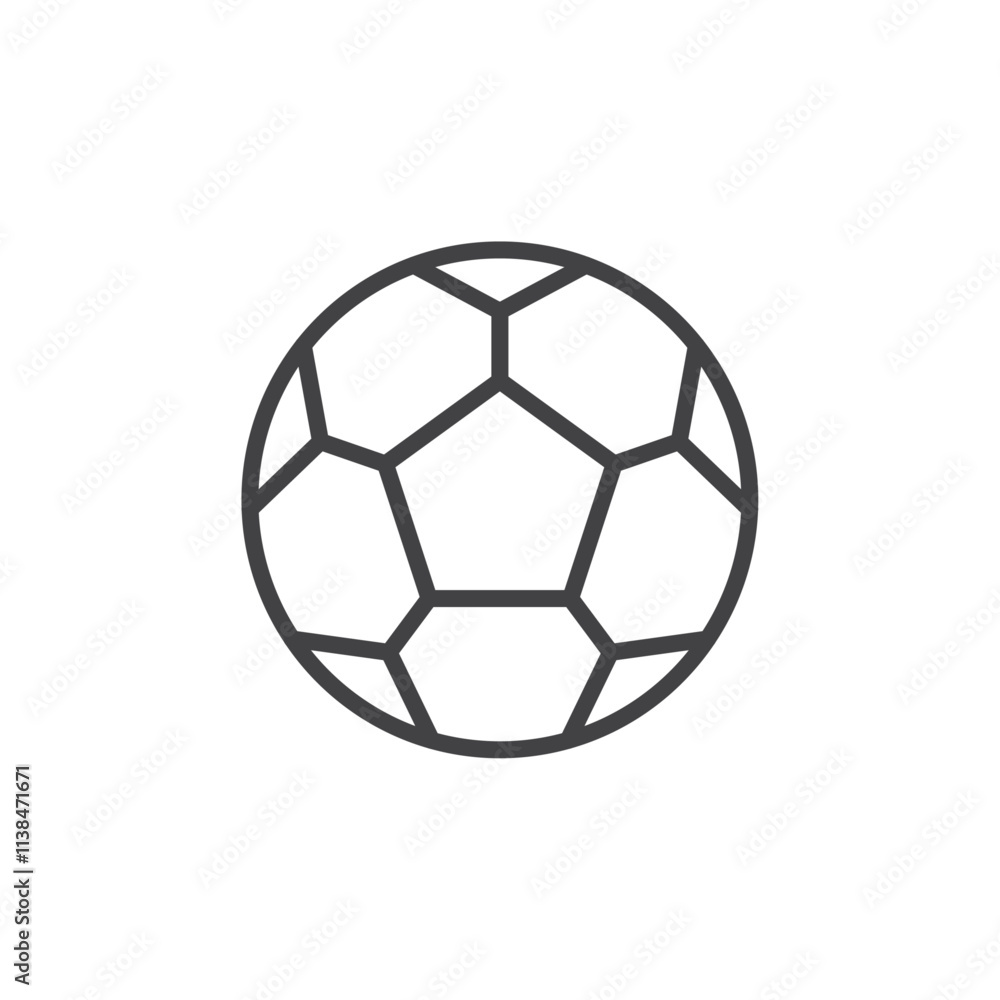 Football icon Logo symbol outline set Football icon Logo symbol outline set