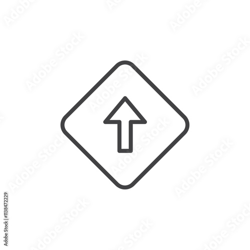 High priority icon Logo symbol outline set