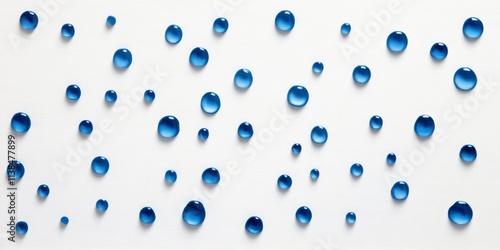 Blue Water Droplets Scatter...