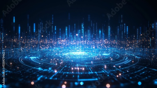 Abstract Digital Cityscape ...