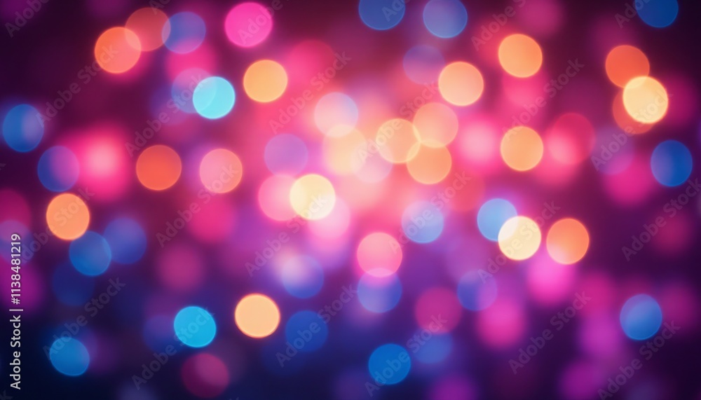 Vibrant Bokeh Background with Pink, Orange, Blue, and Purple Lights Vibrant Bokeh Background with Pink, Orange, Blue, and Purple Lights