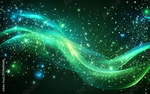 Green Celestial Waves With ...