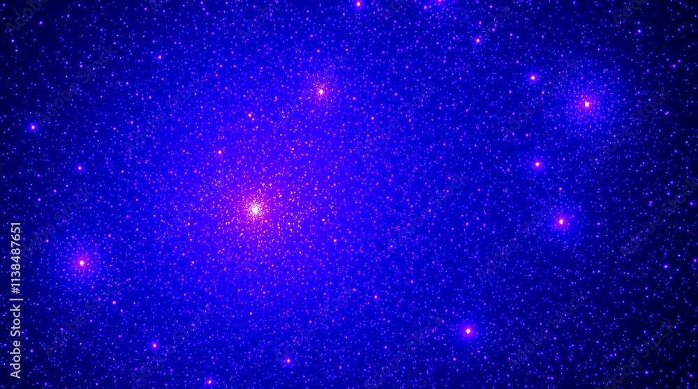 Fototapeta premium Creative light art using deep ultraviolet hues on a glitter shiny background. Vivid purples and high contrast define the abstract patterns with artistic lighting