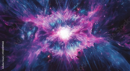 Abstract Cosmic Nebula Glow...