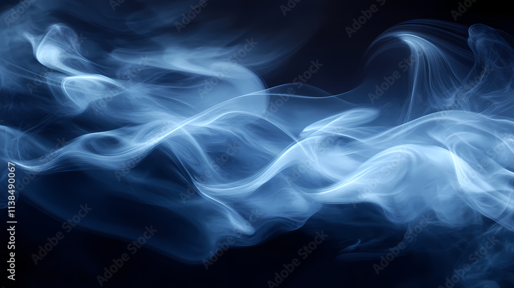 Blue smoke dream heavenly cloudy sky opalescent banner floating empty space airbrushing imagining blissful fate aliased. Heavenly. Illustration Blue smoke dream heavenly cloudy sky opalescent banner floating empty space airbrushing imagining blissful fate aliased. Heavenly. Illustration