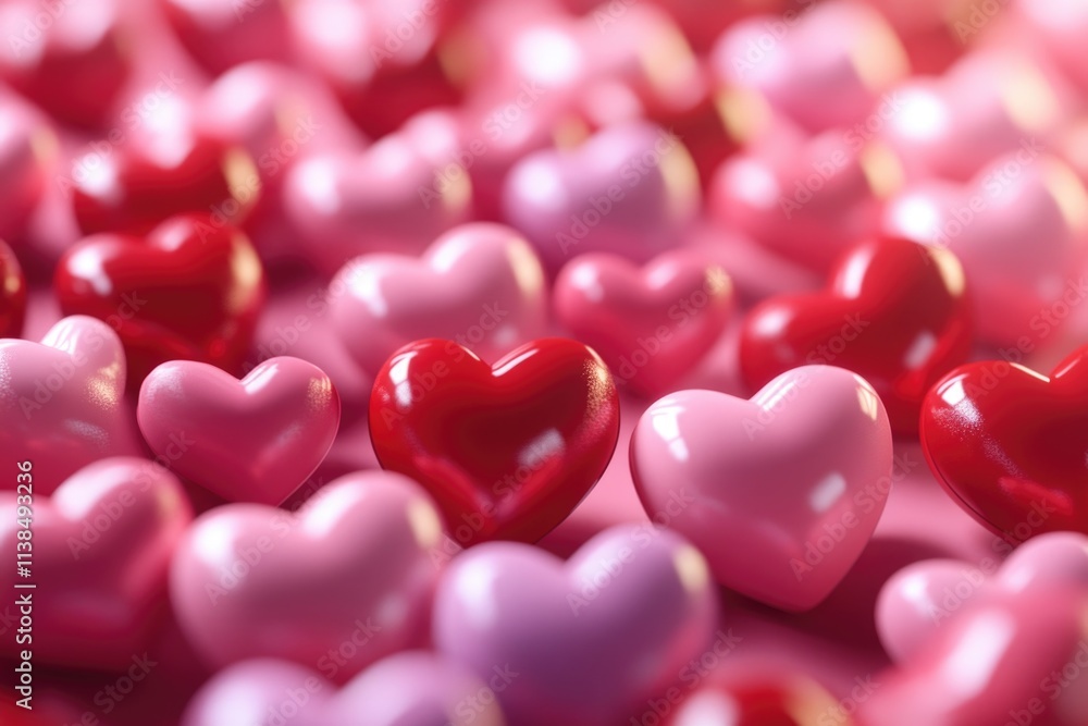 Obraz premium A collection of colorful hearts gathered together