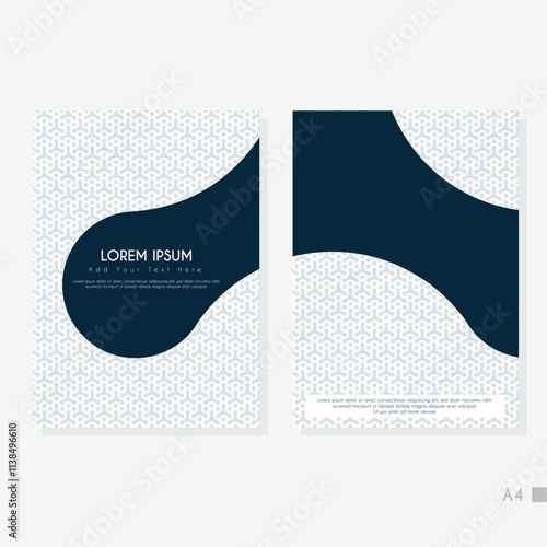 Creative A4 Abstract Cover Background Template.