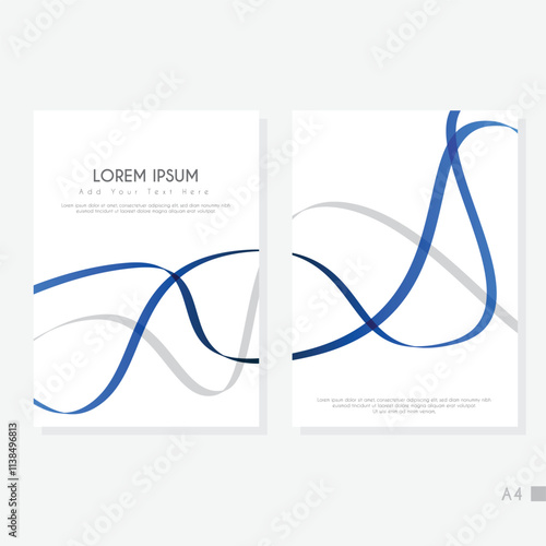 Creative A4 Abstract Cover Background Template.