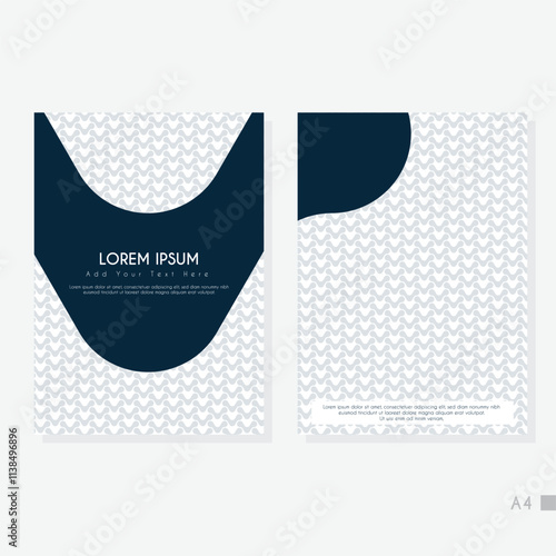 Creative A4 Abstract Cover Background Template.