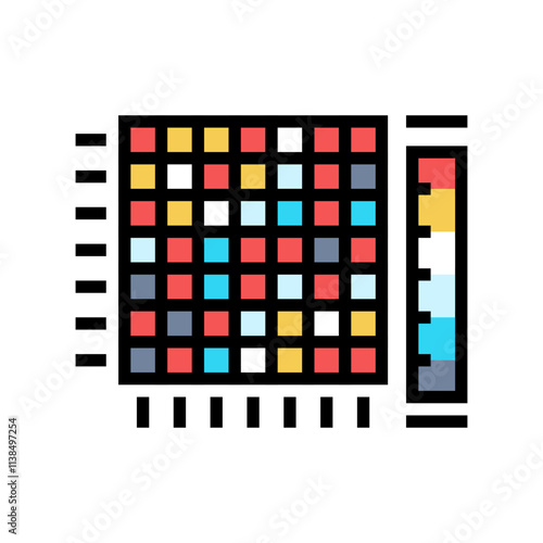 heatmap big data color icon vector. heatmap big data sign. isolated symbol illustration