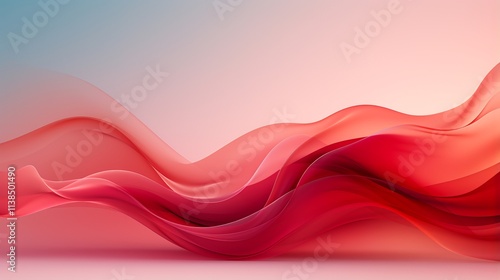 Abstract Red Waves