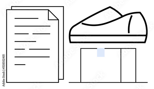 Office documents and stapler staple papers for organization and essential office work. Ideal for business, education, home office, administrative tasks, paperwork management, office supplies