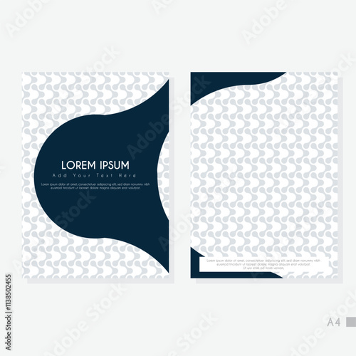 Creative A4 Abstract Cover Background Template.