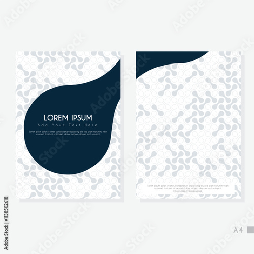 Creative A4 Abstract Cover Background Template.