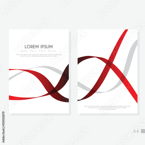 Creative A4 Abstract Cover Background Template.